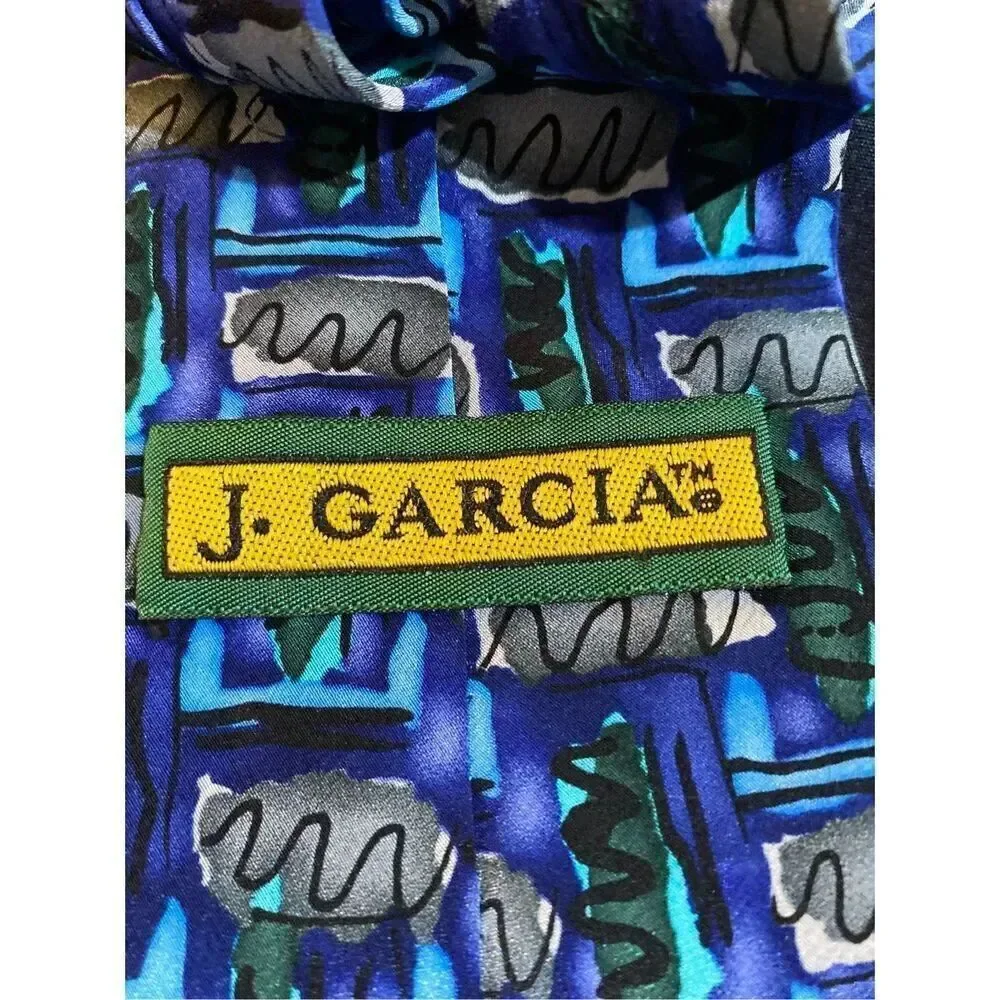 J. Garcia men’s plant person collection 100% silk tie 57